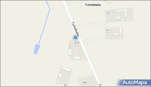 Turkołówka, Turkołówka, 17, mapa Turkołówka