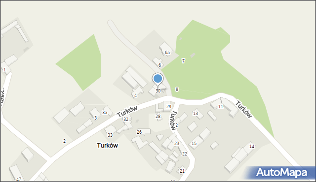 Turków, Turków, 30, mapa Turków