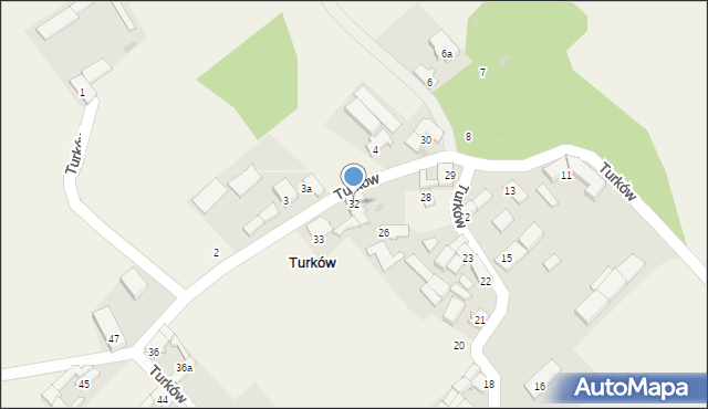 Turków, Turków, 32, mapa Turków