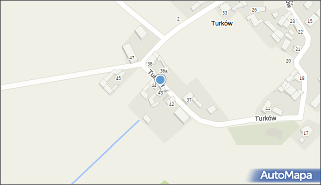 Turków, Turków, 43, mapa Turków