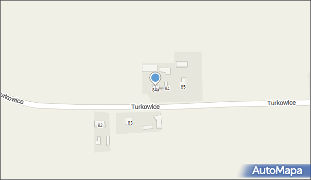 Turkowice, Turkowice, 84a, mapa Turkowice