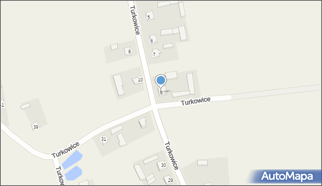 Turkowice, Turkowice, 9, mapa Turkowice