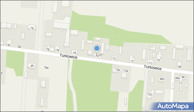 Turkowice, Turkowice, 74, mapa Turkowice