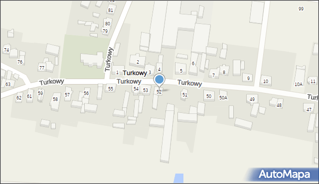 Turkowy, Turkowy, 52, mapa Turkowy