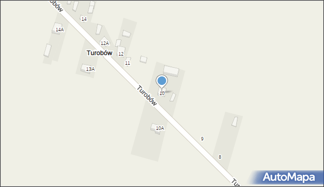 Turobów, Turobów, 10, mapa Turobów