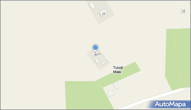 Turośl, Turośl, 26, mapa Turośl