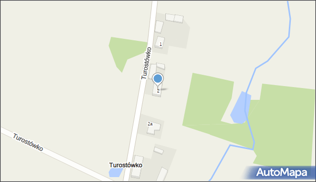 Turostówko, Turostówko, 2, mapa Turostówko