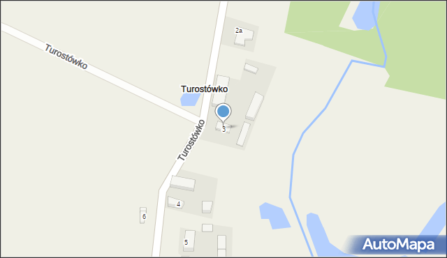 Turostówko, Turostówko, 3, mapa Turostówko