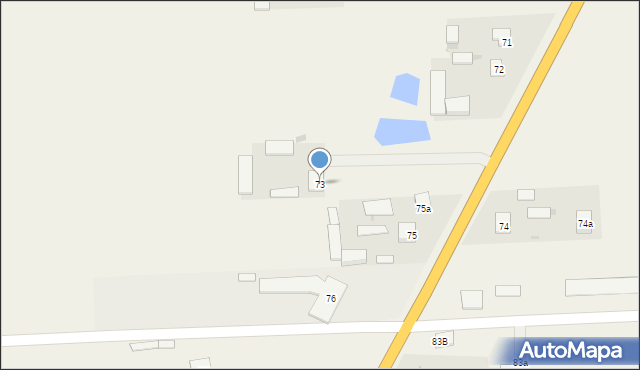 Turów, Turów, 73, mapa Turów