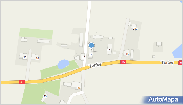 Turów, Turów, 18, mapa Turów