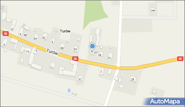 Turów, Turów, 4A, mapa Turów