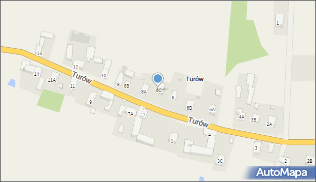 Turów, Turów, 6C, mapa Turów