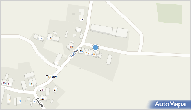 Turów, Turów, 26g, mapa Turów