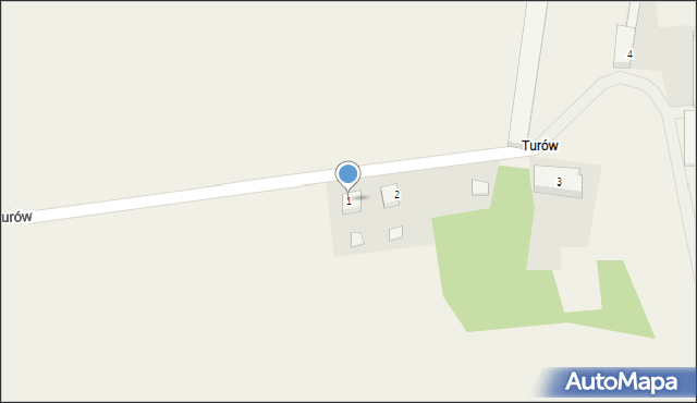 Turów, Turów, 1, mapa Turów