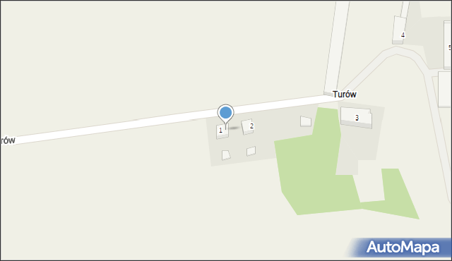 Turów, Turów, 1a, mapa Turów