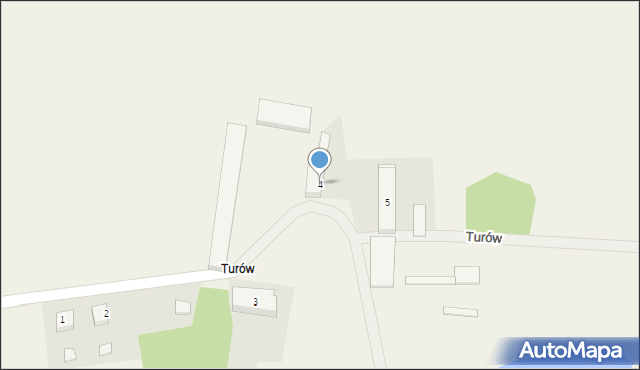 Turów, Turów, 4, mapa Turów