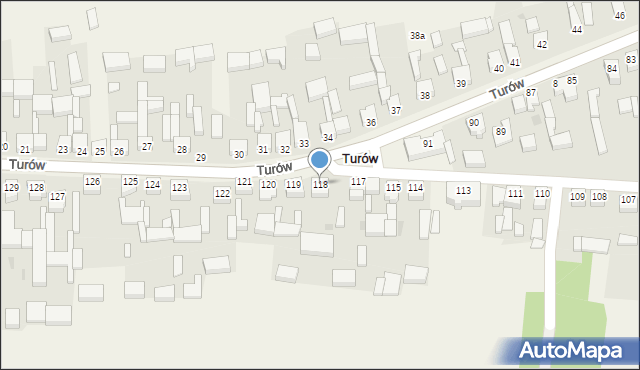 Turów, Turów, 118, mapa Turów