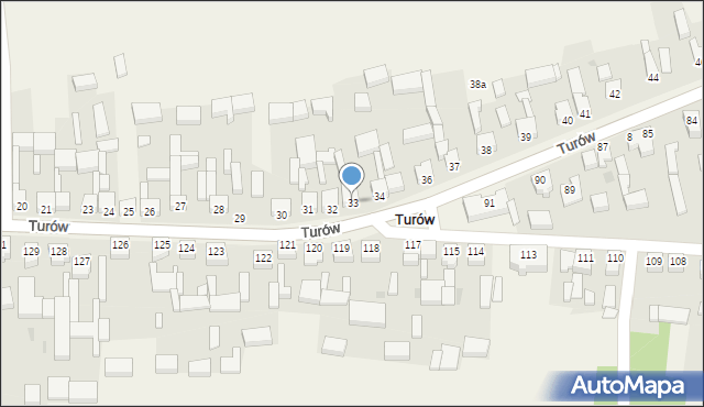 Turów, Turów, 33, mapa Turów