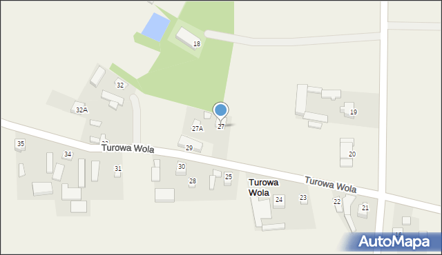 Turowa Wola, Turowa Wola, 27, mapa Turowa Wola