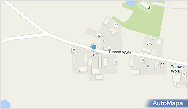 Turowa Wola, Turowa Wola, 34, mapa Turowa Wola