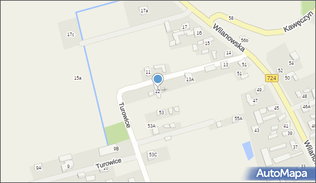 Turowice, Turowice, 12, mapa Turowice