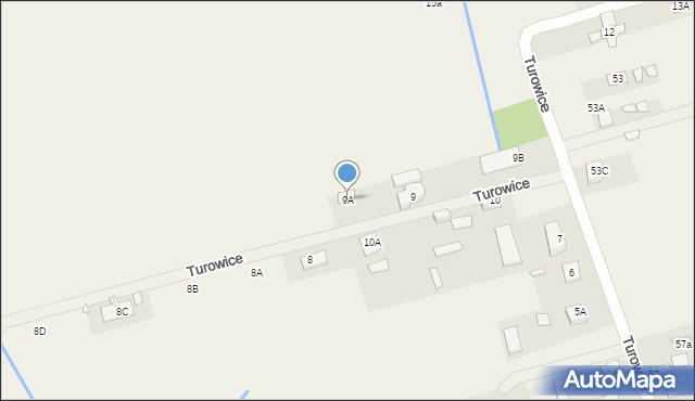 Turowice, Turowice, 9A, mapa Turowice