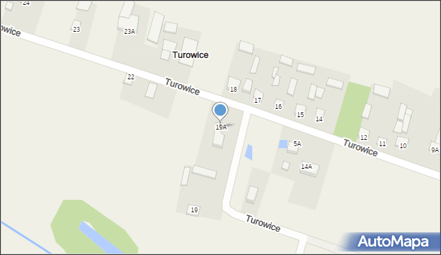 Turowice, Turowice, 19A, mapa Turowice