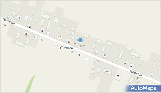 Turowice, Turowice, 36, mapa Turowice