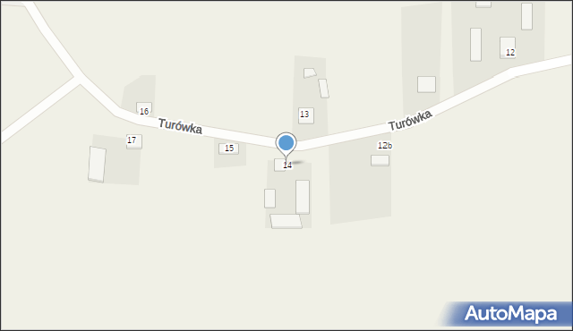 Turówka, Turówka, 14, mapa Turówka