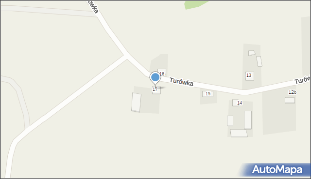 Turówka, Turówka, 17, mapa Turówka