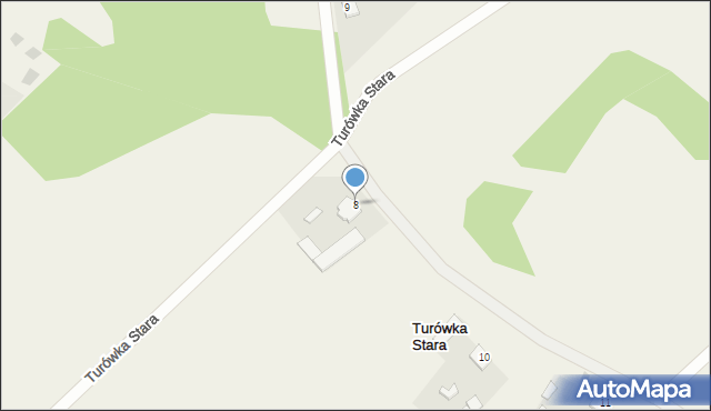 Turówka Stara, Turówka Stara, 8, mapa Turówka Stara