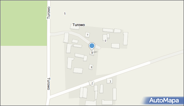 Turowo, Turowo, 8, mapa Turowo