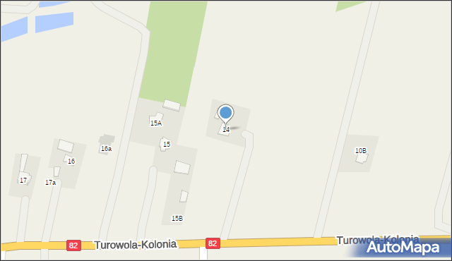 Turowola, Turowola, 14, mapa Turowola