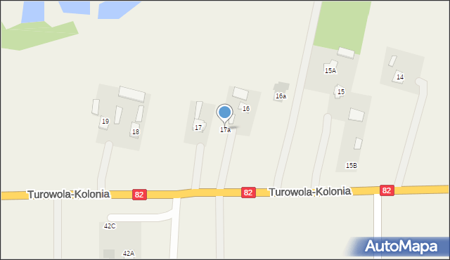 Turowola, Turowola, 17a, mapa Turowola