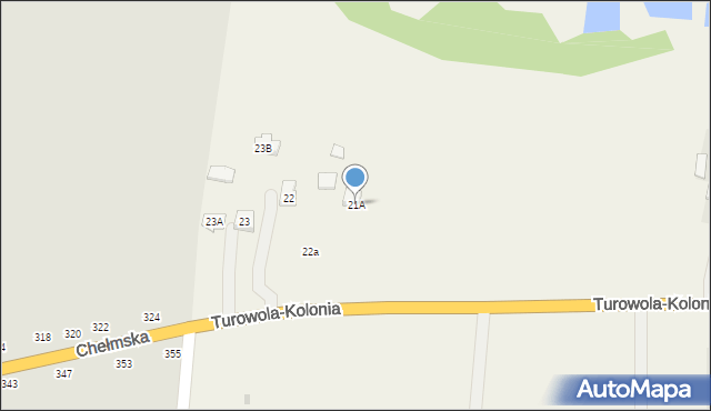 Turowola, Turowola, 21A, mapa Turowola