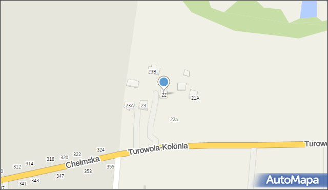 Turowola, Turowola, 22, mapa Turowola