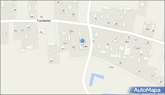 Turowola, Turowola, 53a, mapa Turowola