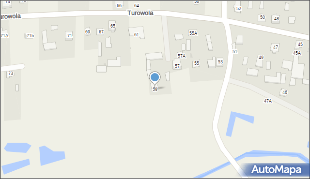 Turowola, Turowola, 59, mapa Turowola