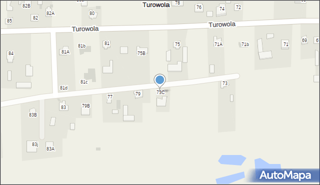Turowola, Turowola, 73C, mapa Turowola