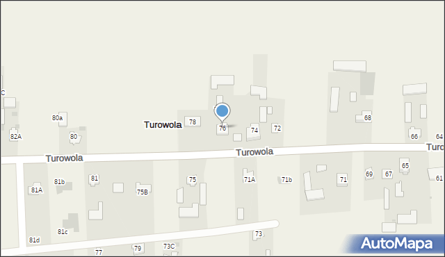 Turowola, Turowola, 76, mapa Turowola