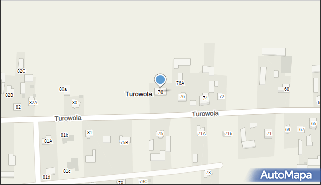 Turowola, Turowola, 78, mapa Turowola