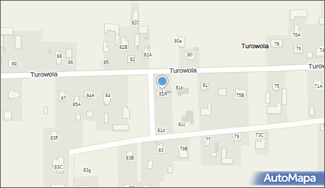 Turowola, Turowola, 81A, mapa Turowola