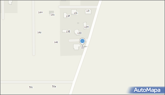 Turowola-Kolonia, Turowola-Kolonia, 11, mapa Turowola-Kolonia