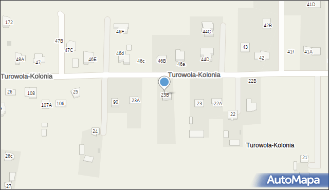 Turowola-Kolonia, Turowola-Kolonia, 23B, mapa Turowola-Kolonia