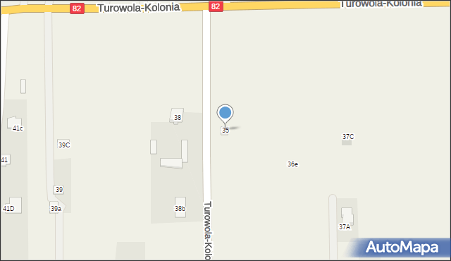 Turowola-Kolonia, Turowola-Kolonia, 35, mapa Turowola-Kolonia