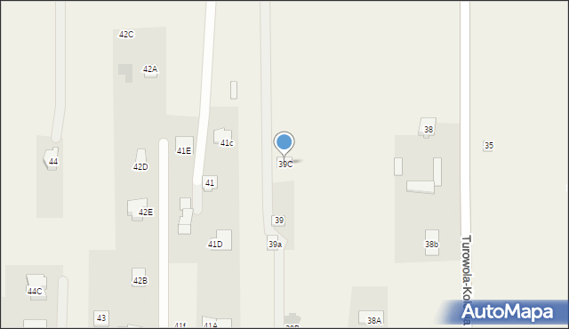 Turowola-Kolonia, Turowola-Kolonia, 39C, mapa Turowola-Kolonia