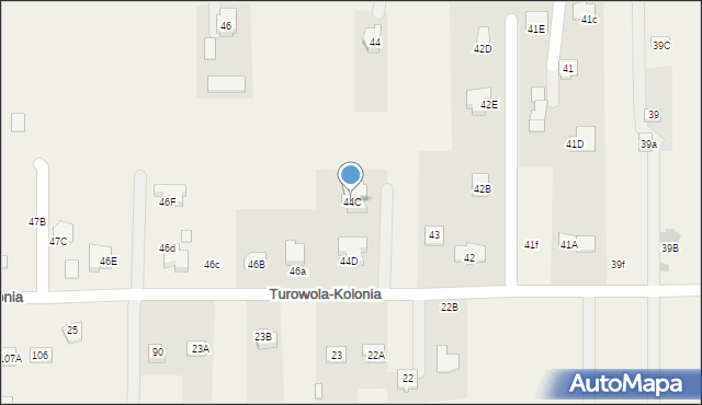 Turowola-Kolonia, Turowola-Kolonia, 44C, mapa Turowola-Kolonia