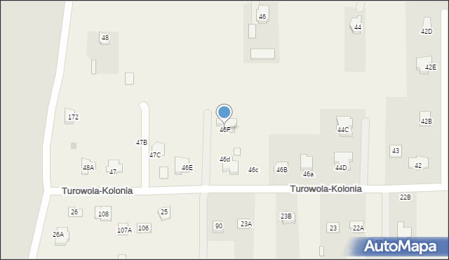 Turowola-Kolonia, Turowola-Kolonia, 46F, mapa Turowola-Kolonia