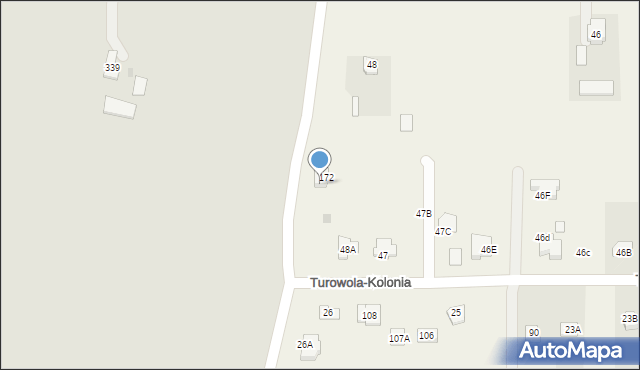 Turowola-Kolonia, Turowola-Kolonia, 49, mapa Turowola-Kolonia