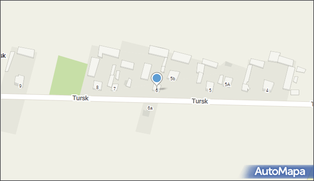 Tursk, Tursk, 6, mapa Tursk